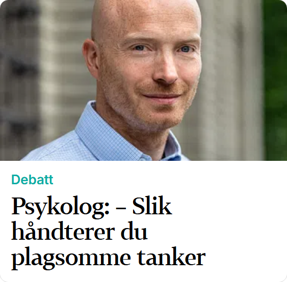 Huskeregler psykisk helse illustrert med faksimile av debattinnlegg i Bergens Tidende